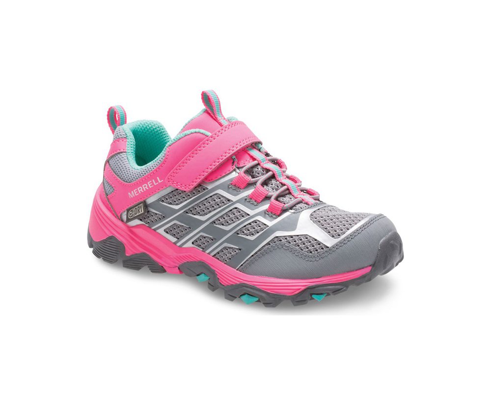 Tenis Criança - Merrell Moab Fst Baixo A/C Waterproof - Cinzentas/Rosa - VOU072568